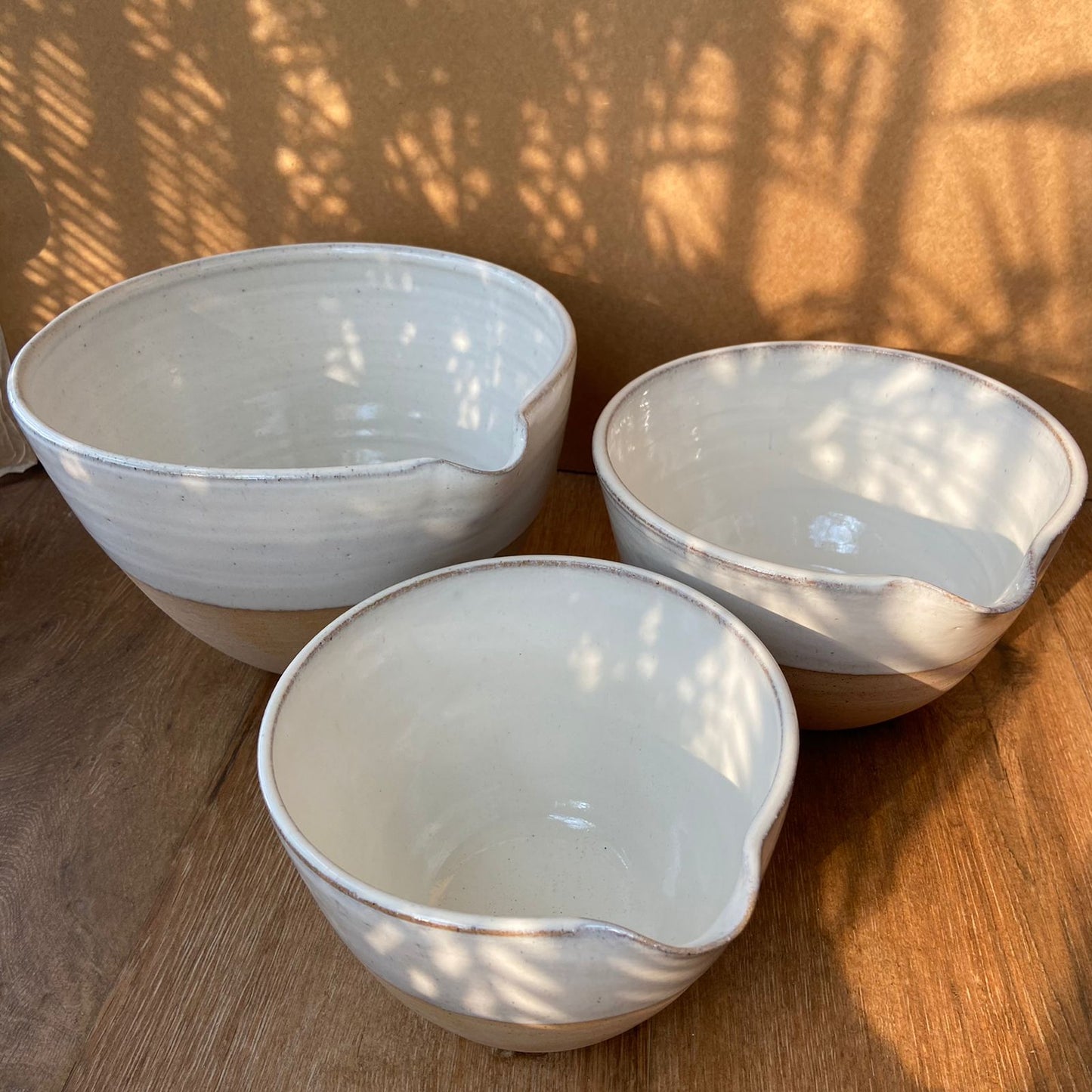 Velanstore Handmade Ceramic Mixing bowls( Set of 3)