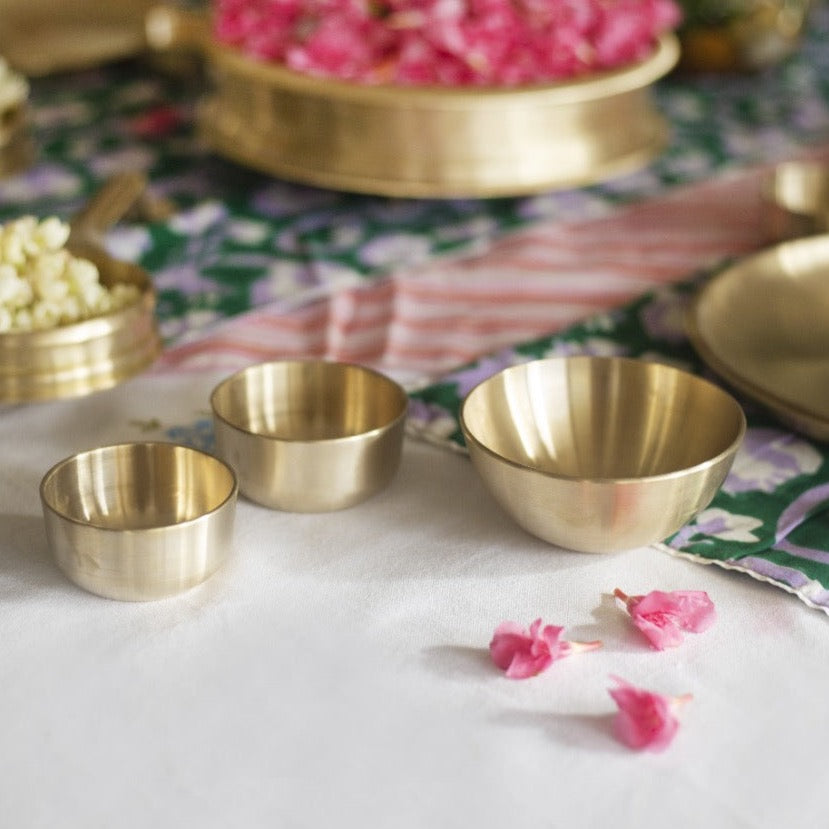 Kansa/Bronze Katori set by Velanstore