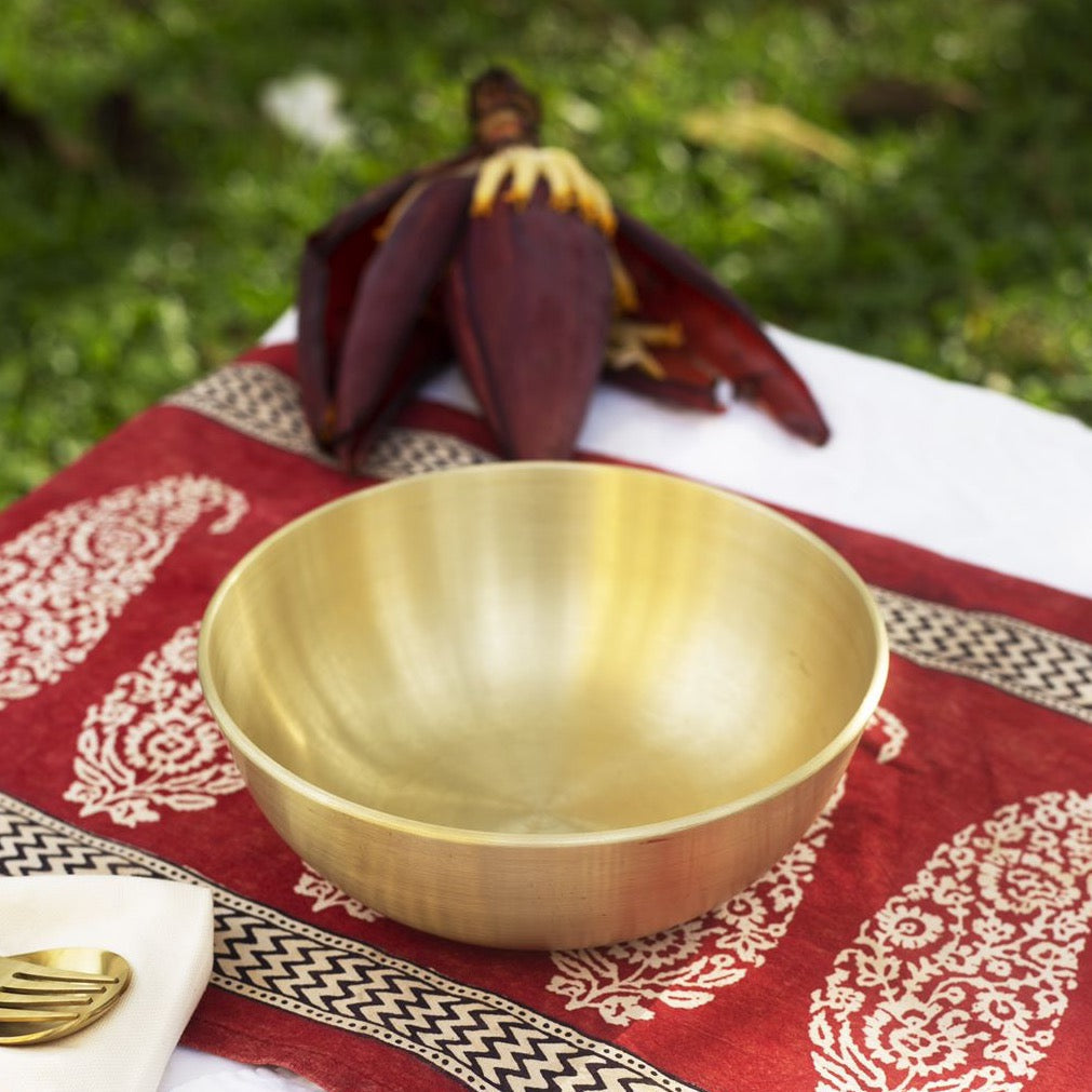 Velanstore Kansa Serving Bowl (Small)