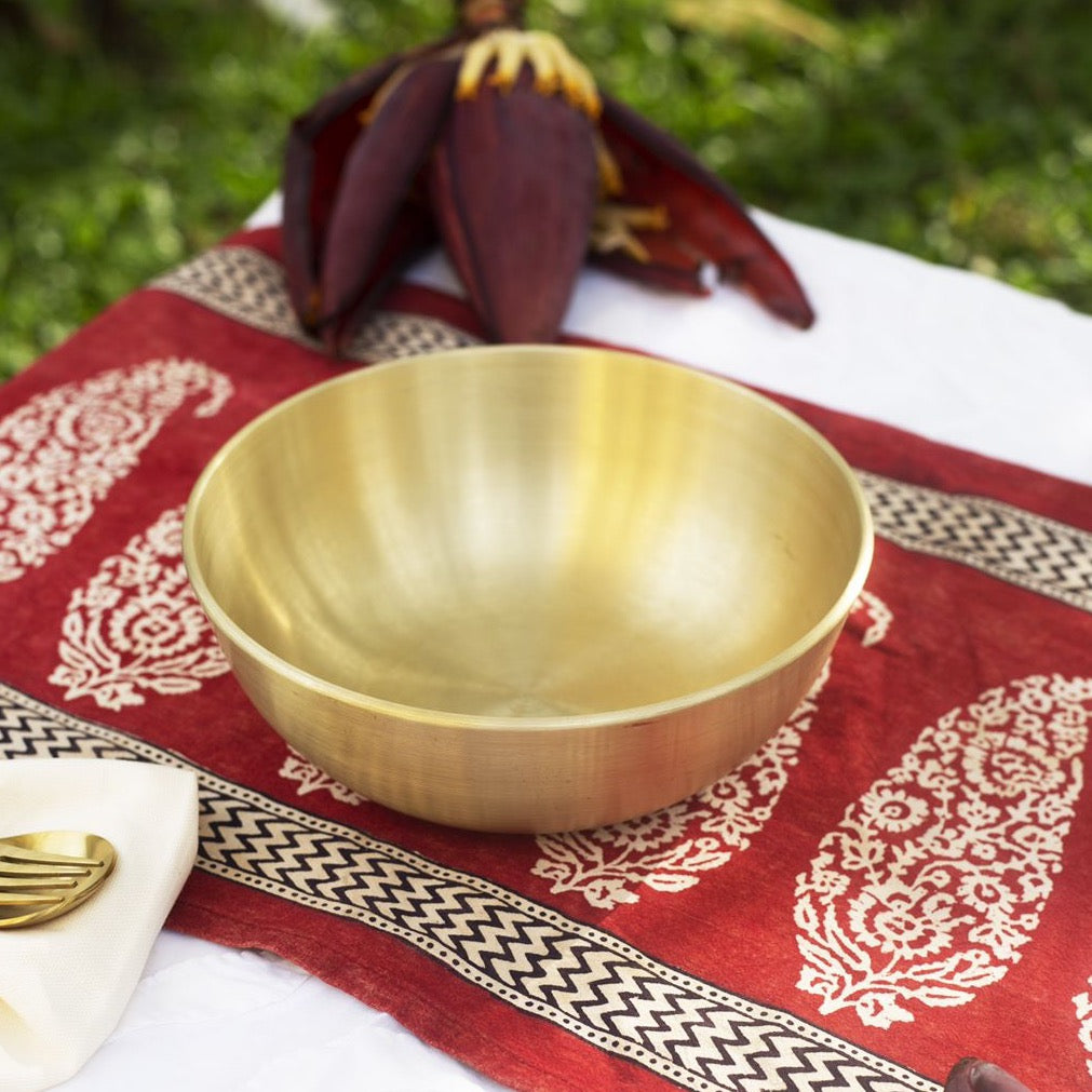 Velanstore Kansa Serving Bowl (Medium)