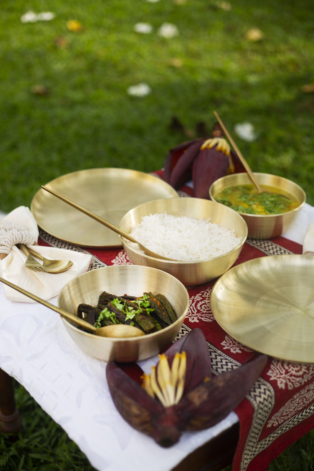 Velanstore Kansa Serving Bowls (Set of 3)