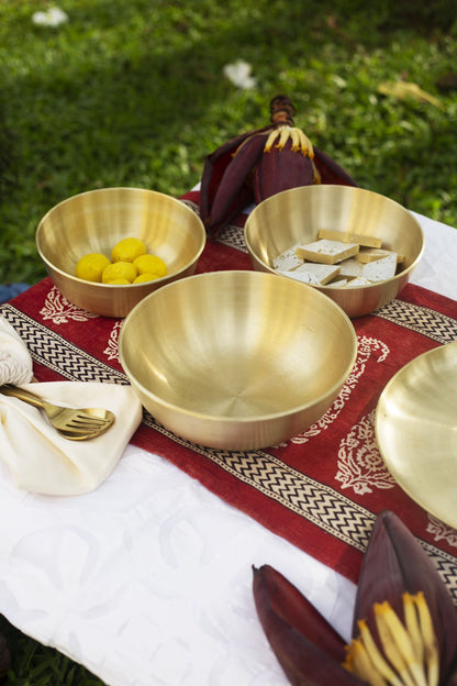 Velanstore Kansa Serving Bowl (Large)