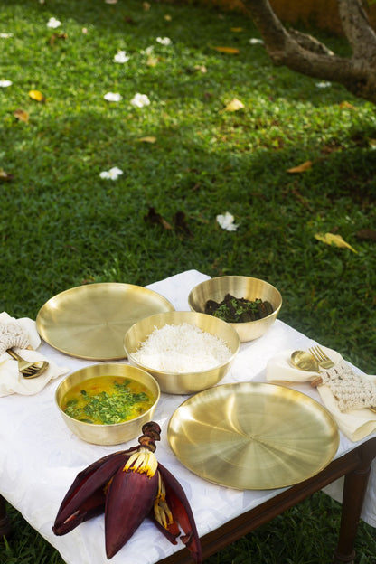 Velanstore Kansa Serving Bowls (Set of 3)