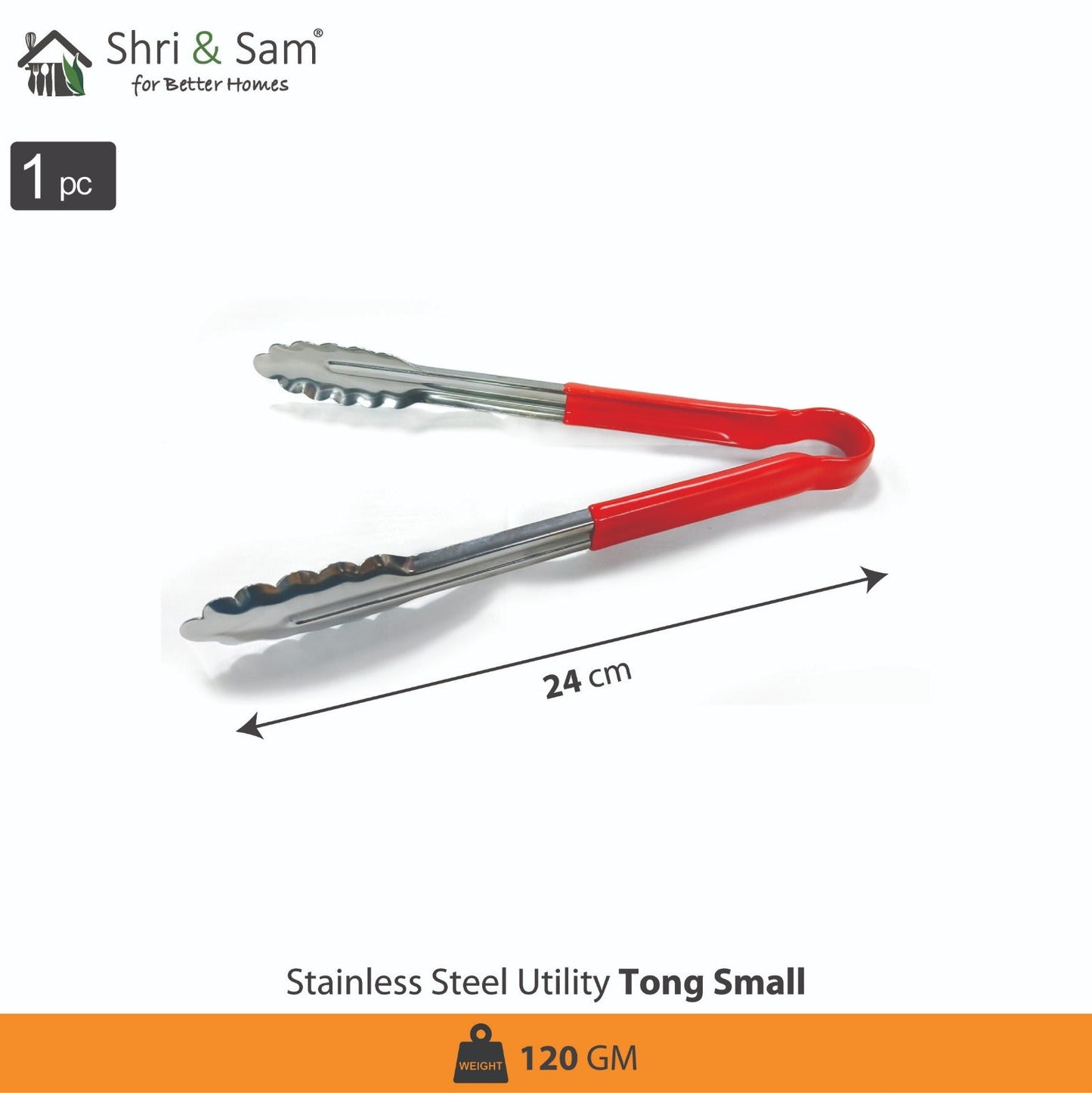 Stainless Steel Utility Tong Small