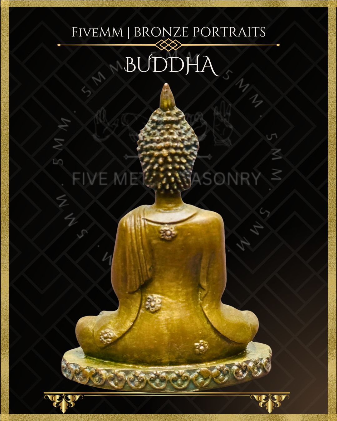 Buddha Panchaloha Bronze Icon - 3"