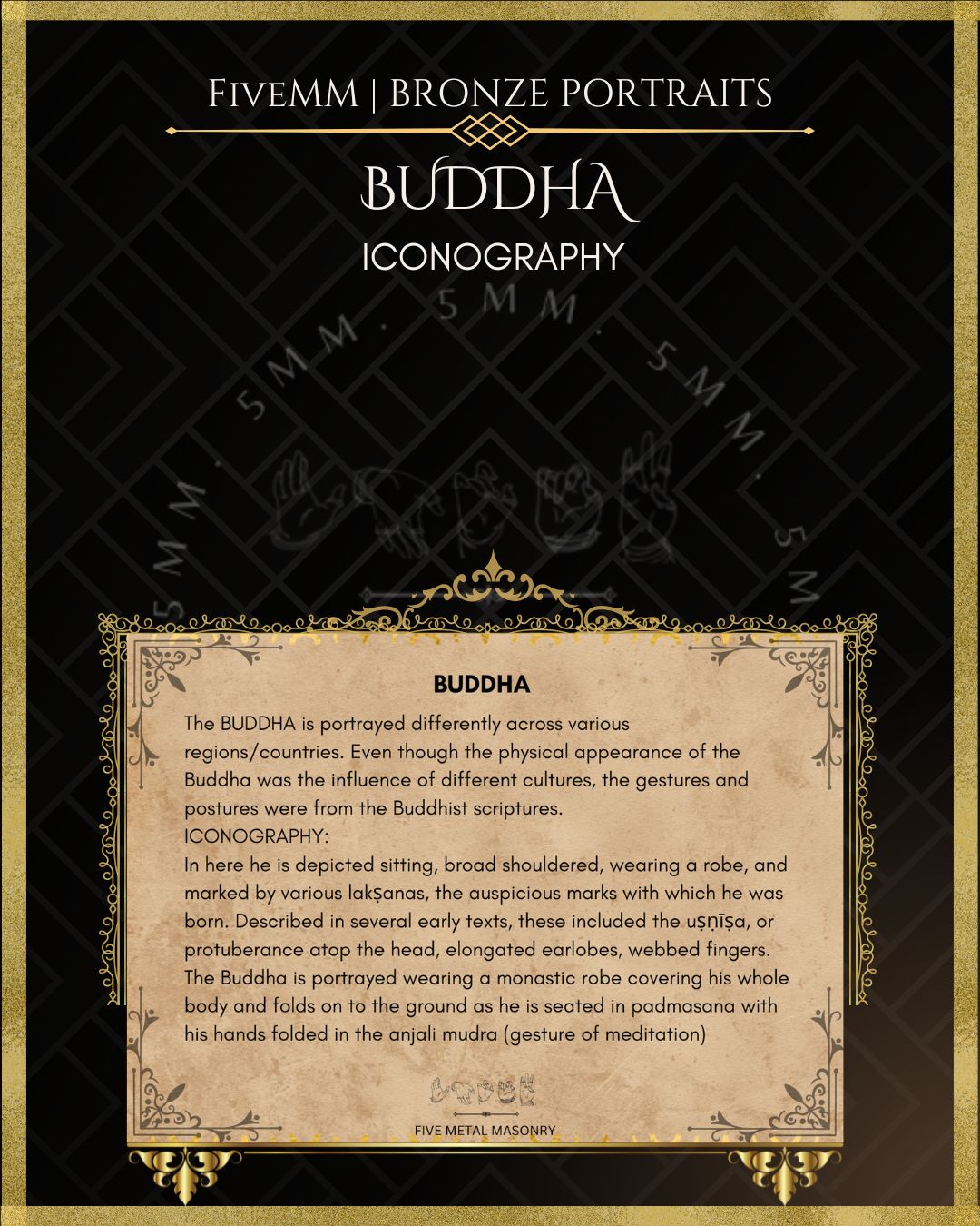 Buddha Panchaloha Bronze Icon - 3"