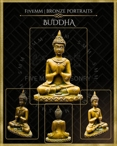 Buddha Panchaloha Bronze Icon - 3"