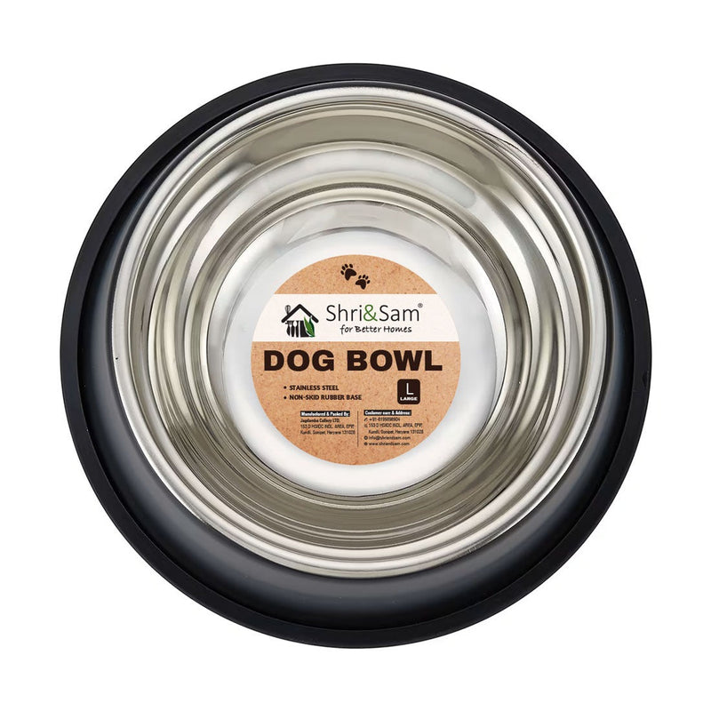 Stainless Steel Anti-Skid Dog Feeding Bowl