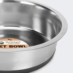 Stainless Steel Pet Bowl with Anti-Skid Base