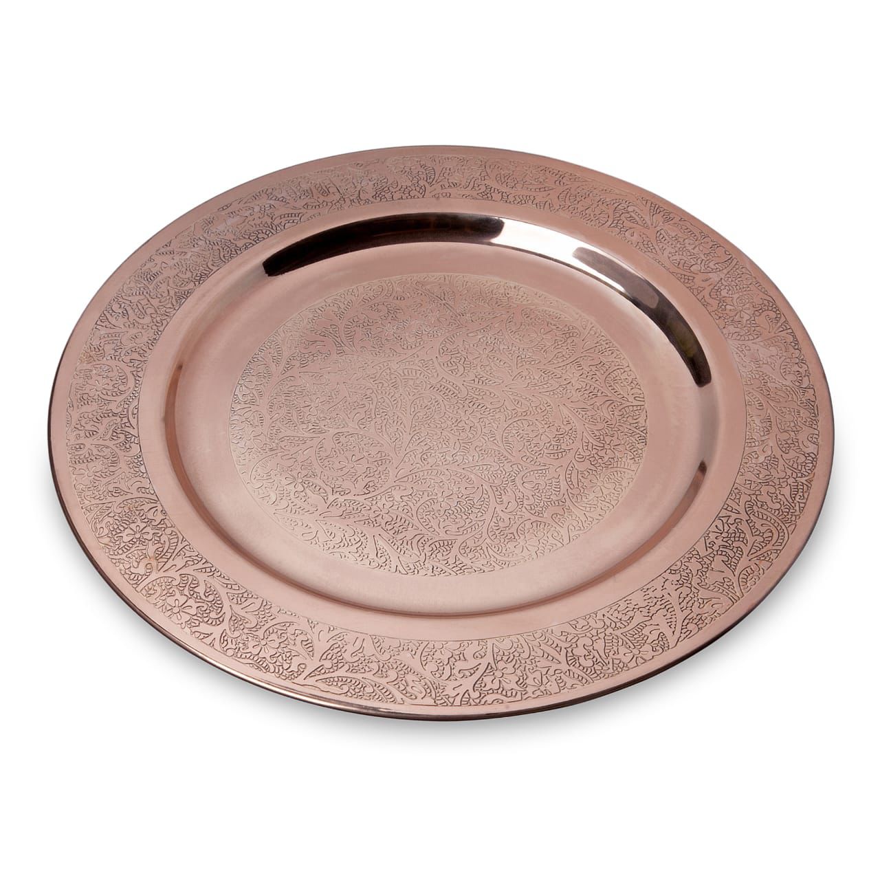 Copper Etched Charger Plate
