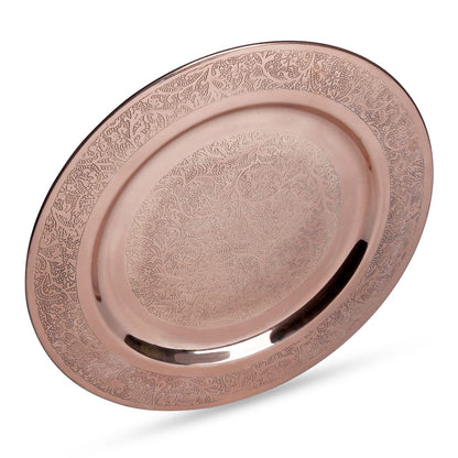 Copper Etched Charger Plate