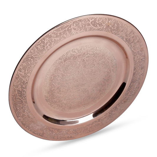 Copper Etched Charger Plate