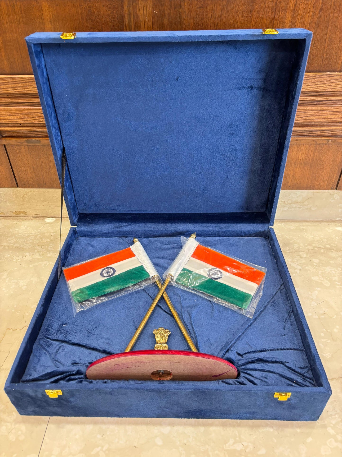 Brass National Flag Stand (12 Inch)