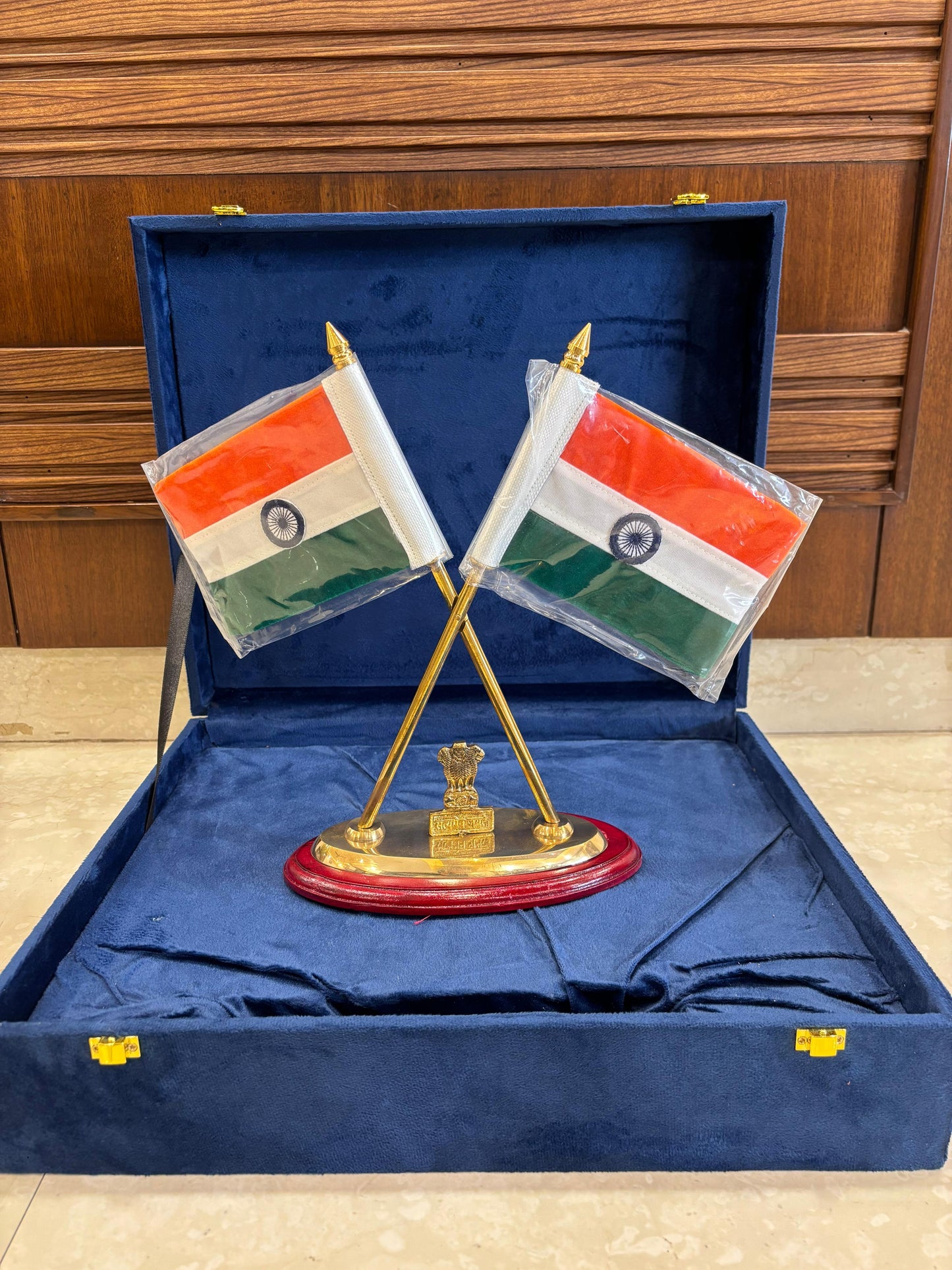 Brass National Flag Stand (12 Inch)
