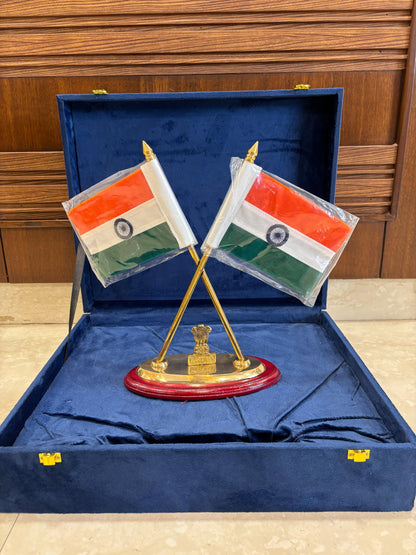 Brass National Flag Stand (12 Inch)