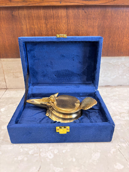 Brass Conch Diya (2 Inch)