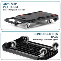 Corvids 100 Kg Portable & Compact Plastic Platform Trolley-5