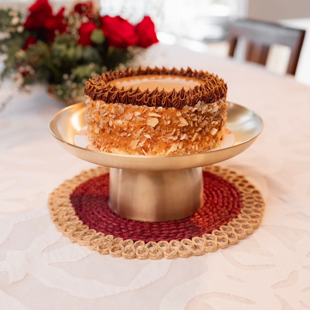 Velanstore Heirloom Brass Platter - Medium