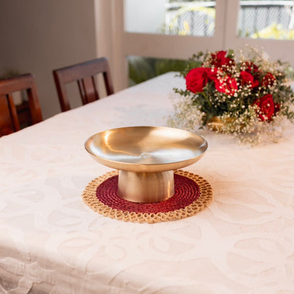 Velanstore Heirloom Brass Platter - Medium