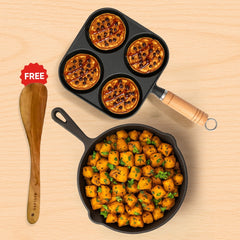 CrownStone Cast Iron 4 Pit Pan