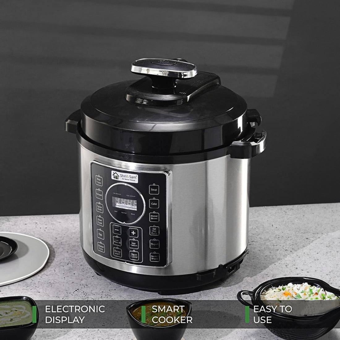 Electric Pressure Cooker 5L with 10-in-1 Functions
