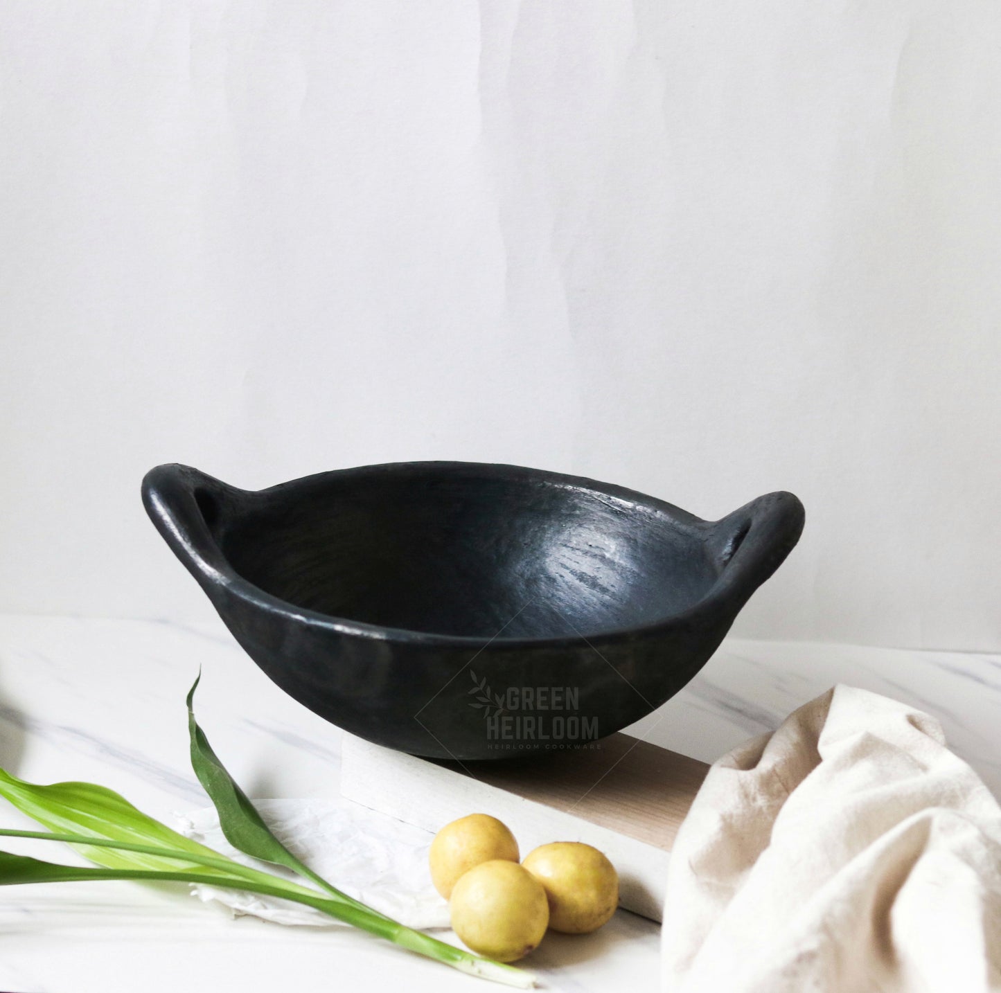 Velanstore Blackened Clay Kadai/Wok