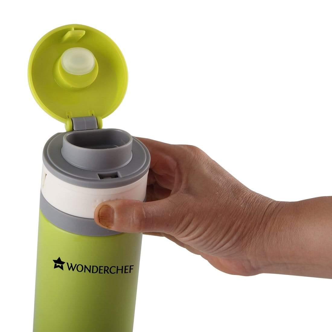 Uni-Bot, 500ml, Apple Green, Double Wall Stainless Steel Vacuum Insulated Hot and Cold Flask, Ultra Light, Spill and Leak Proof, 2 Years Warranty
