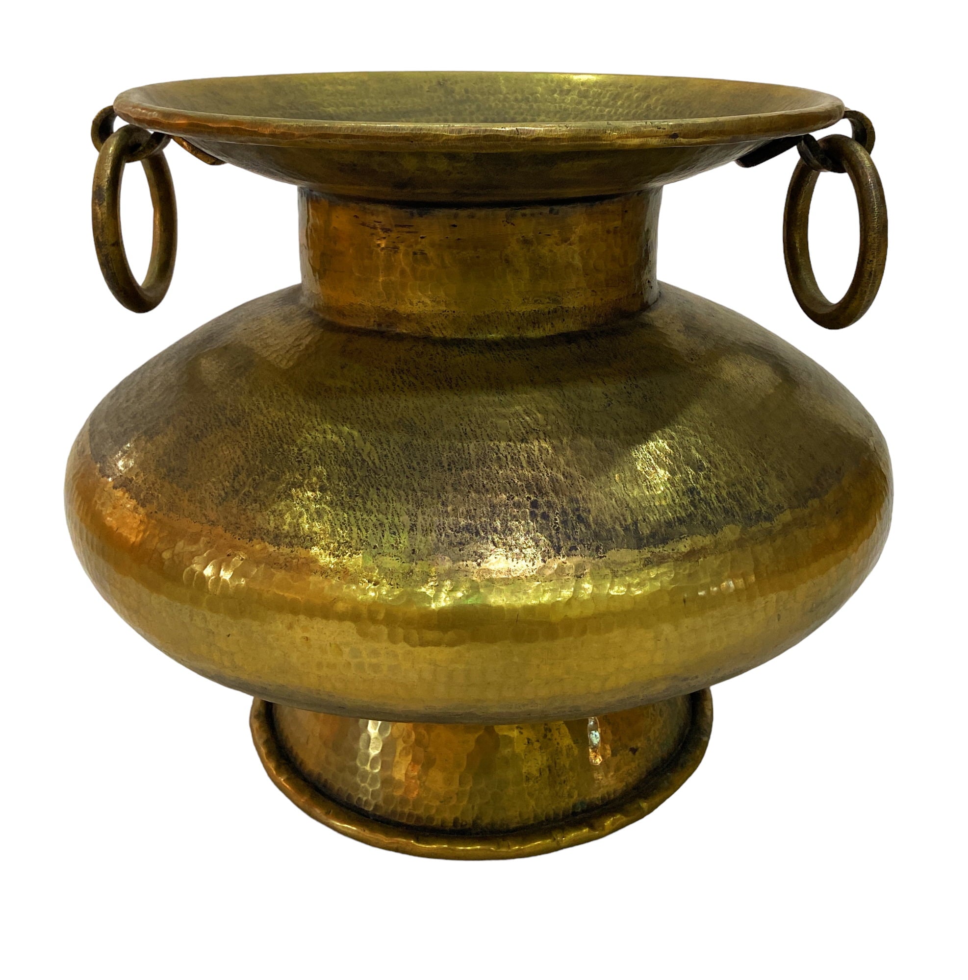 Bhunes Brass Big Planter Bowls | Decor Bowl | Pittal Ka Katora | Decorative,Gold, 19 Inch, 1 Piece