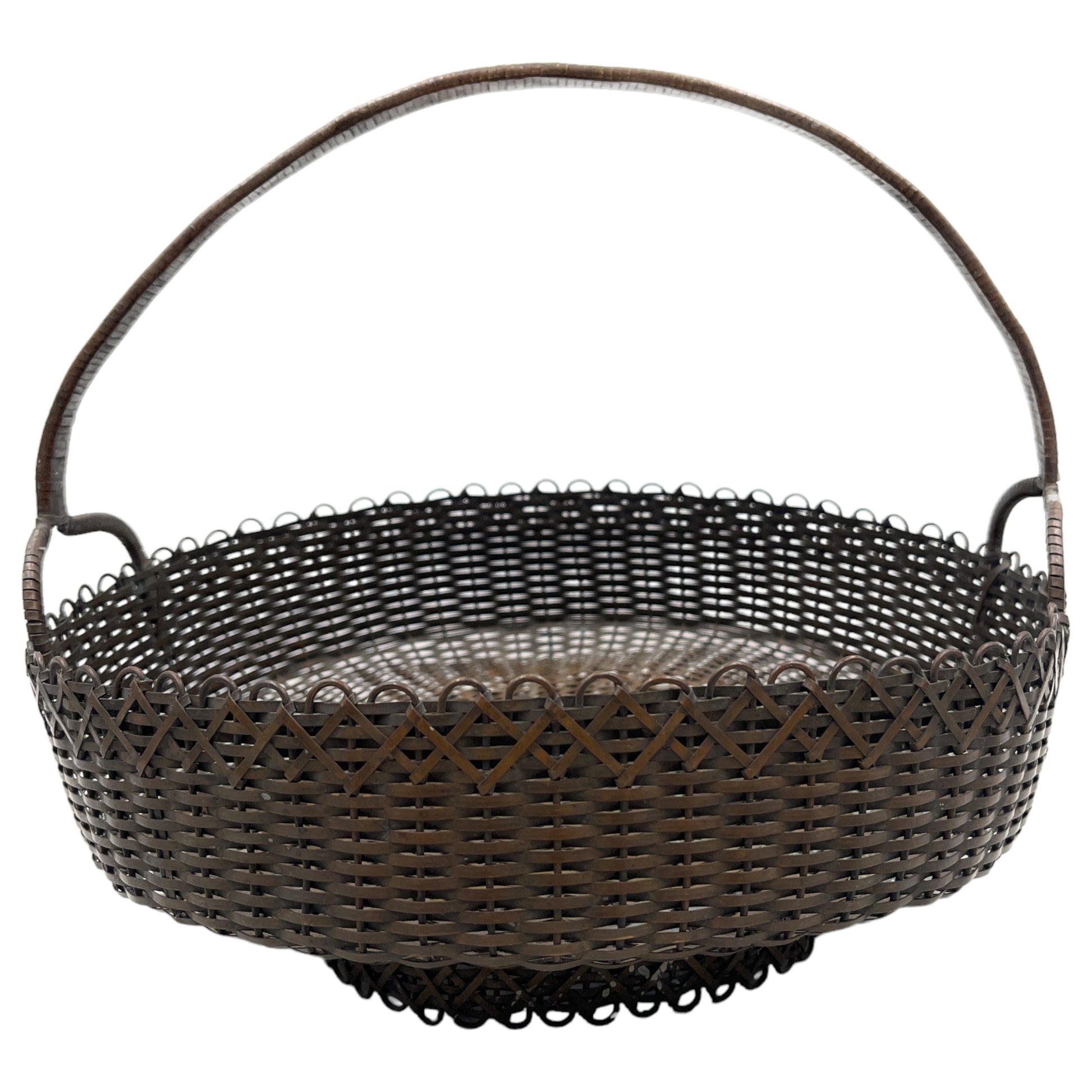Bhunes Brass Antique Very Beautiful Brass Flower Holder, Phuldali, Traditional Poja Items Holder,Brown, 9.5 Inch, 1 Piece