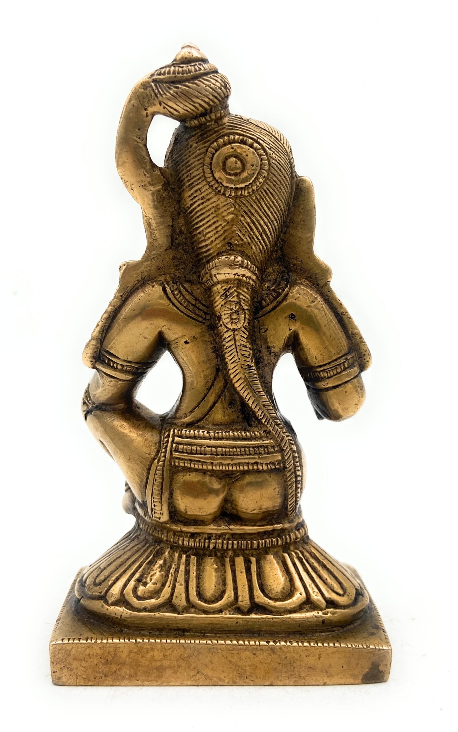 Brass Bal Gopal Krishna Idol | Laddu Gopal Murti | Makhan Chor Navneet Chora Statue | Handcrafted Pital Kanha Sculpture for Pooja, Home Decor & Gifting, Gold, 5.5 Inch, 1 Piece