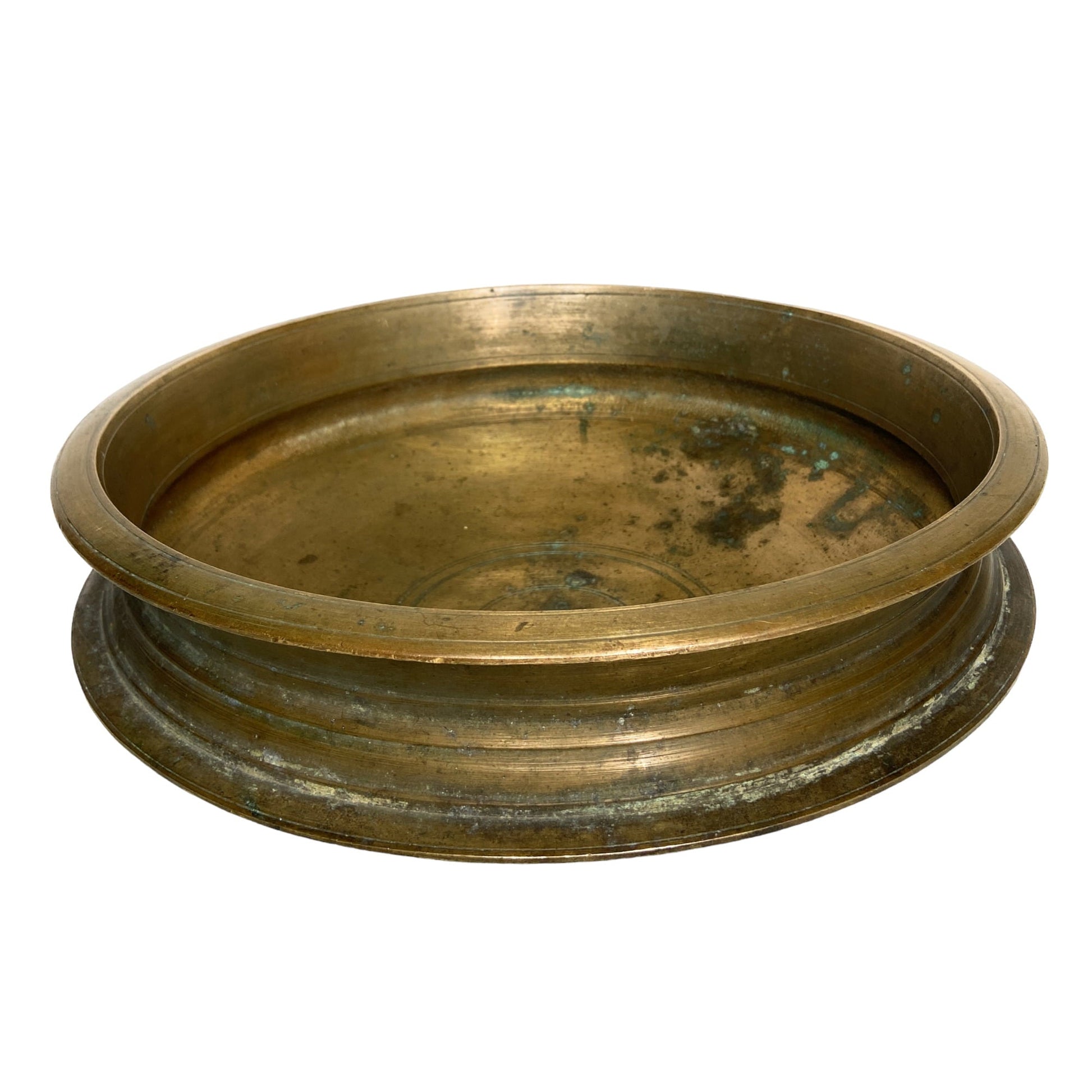 Bhunes Brass Antqiue Urli Traditional Bowl For Home Décor,Brown, 4 Inch, 1 Piece