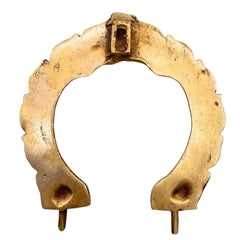 Bhunes Brass Small Prabhavali for God Idols – Traditional Temple Arch Frame | Wall Hanging Decorative Aura Backdrop for Mandir, Pooja, Home Decor, Prabhamandala, Tiruvasi, Thiruvachi, Gold, 5 Inch, 1 Piece