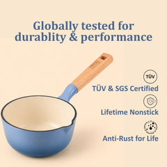 Vinod Cast Iron Freya Sauce Pan - 16 cm - 1.4 L