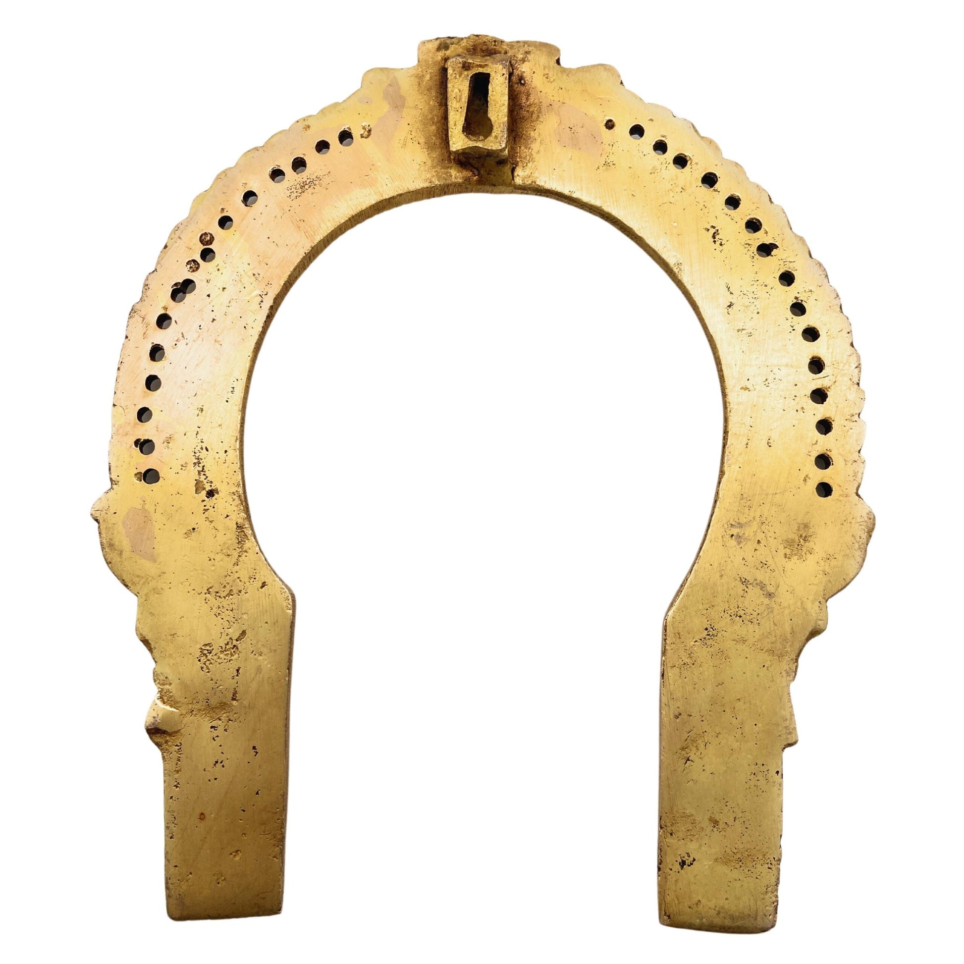 Brass Prabhavali Frame, Traditional Prabhawali Arch Wall Hanging for Temple, Mandir & Home Decor, Kirtimukha For Diety Prabhaval,Gold, 9 Inch, 1 Piece