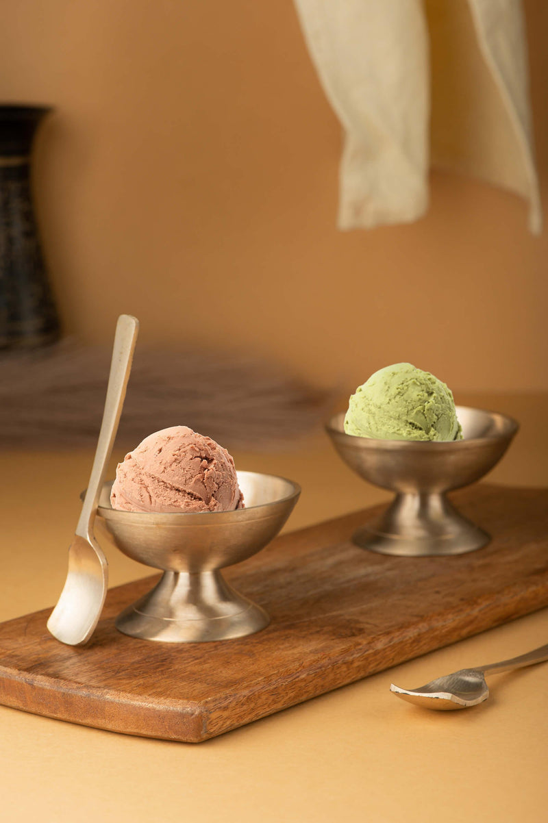 Kansa Ice Cream Bowl Set 2Pc
