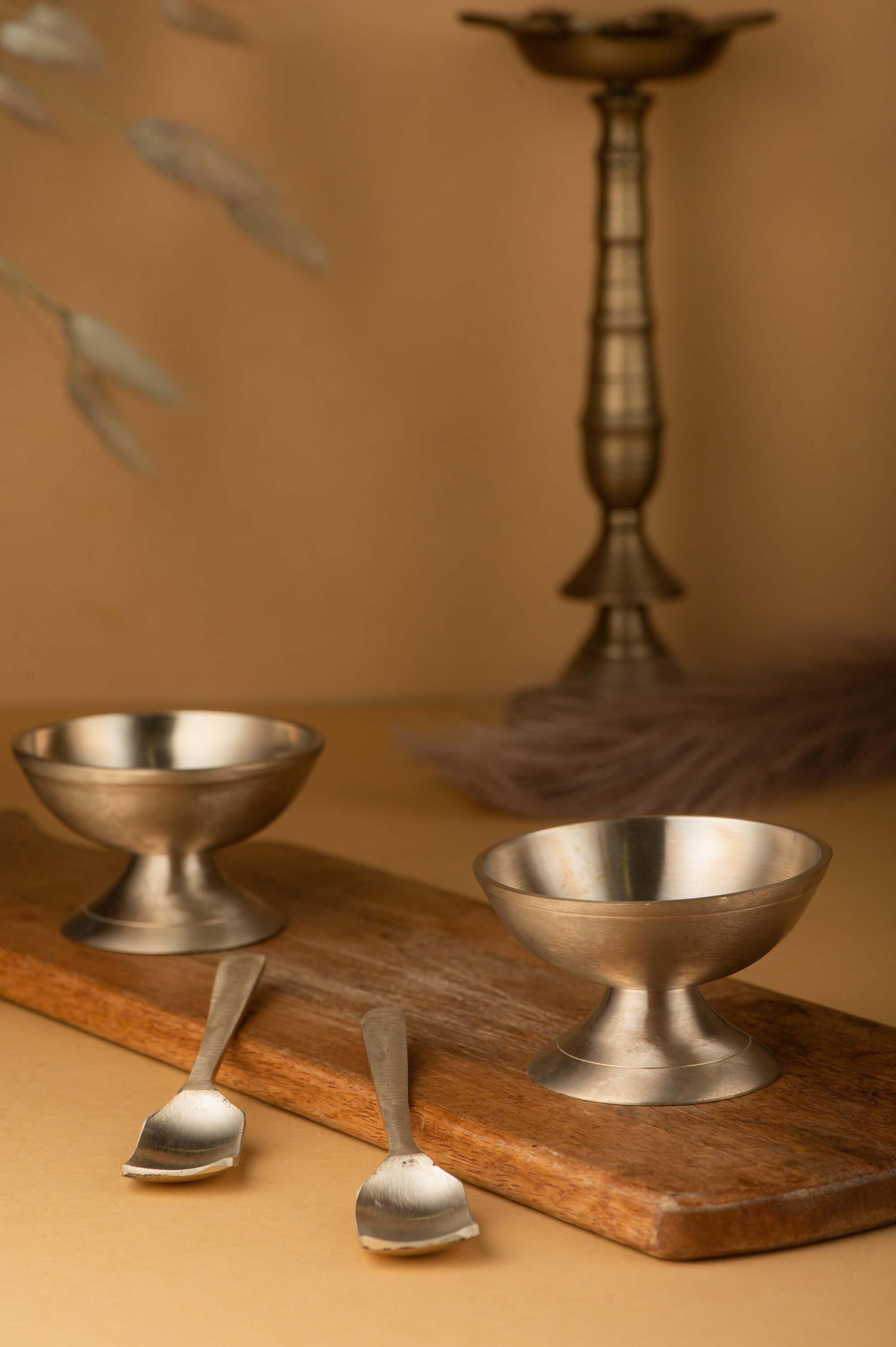 Kansa Ice Cream Bowl Set 2Pc