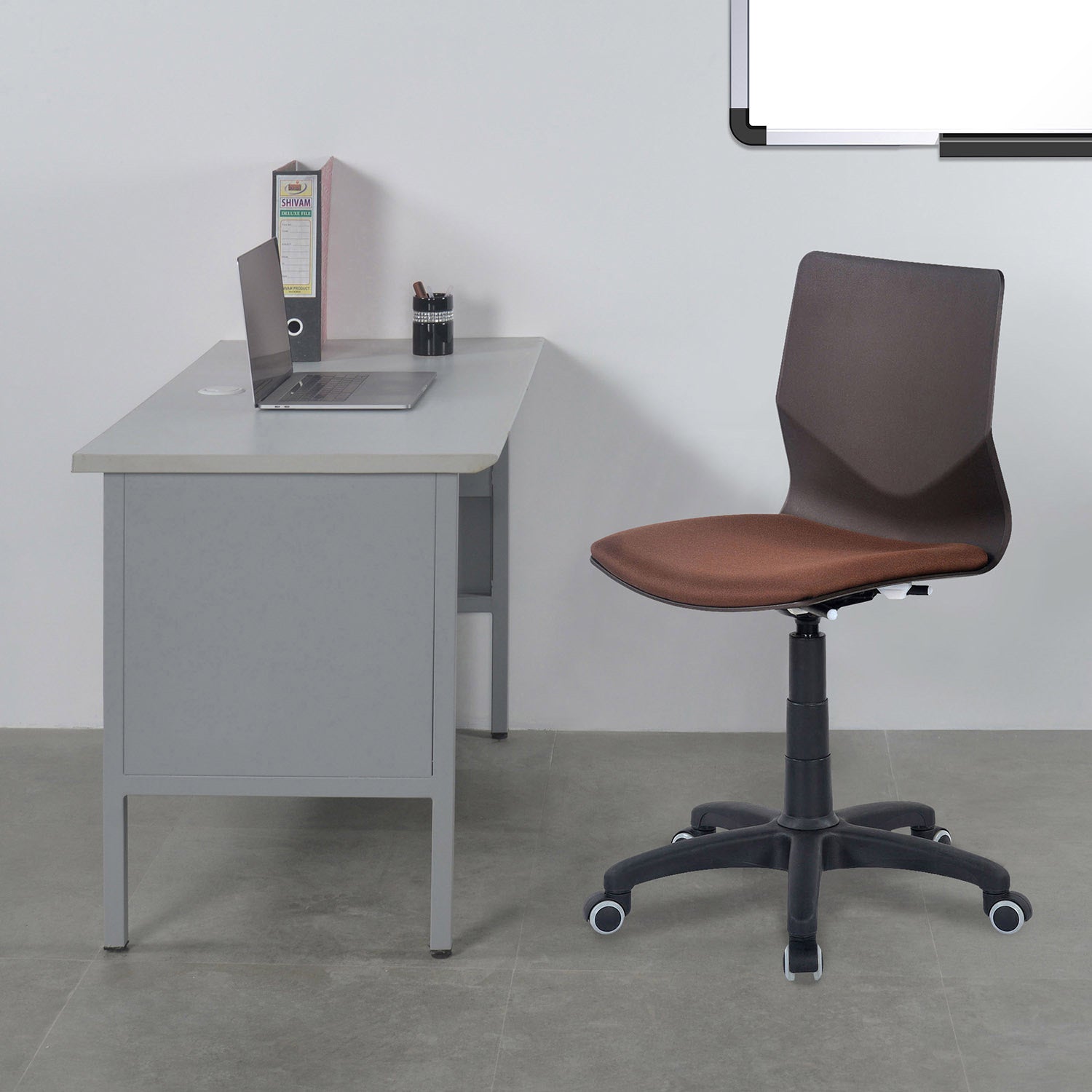 Nilkamal Zing Revolving Office Chair (Brown)