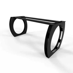 Round Table Base Circular Modern Legs Sleek Black Iron for Dining & Office Interiors