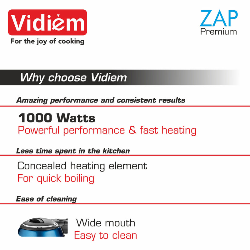 Zap Premium - Azure Blue 1.8 Ltr vidiem