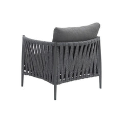 Gallo Outdoor Sofa Set 3 Seater, 2 Single seater and 1 Center Table (Grey) Braided & Rope