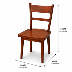WillowCraft Solid Wood Dining Chair set Of 2
