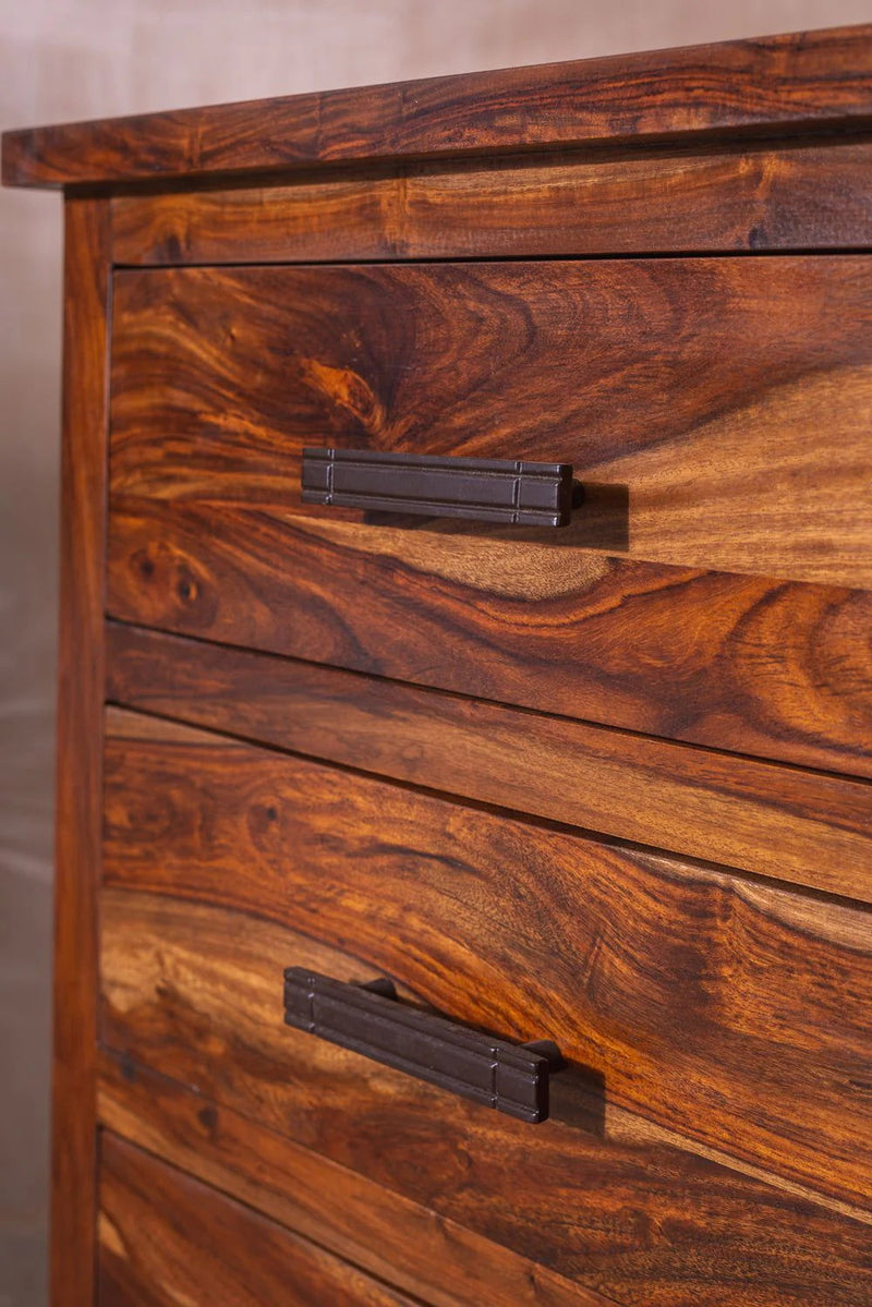 Sierra Luxe Chest of Drawers-Solid Sheesham Wood Storage Unit