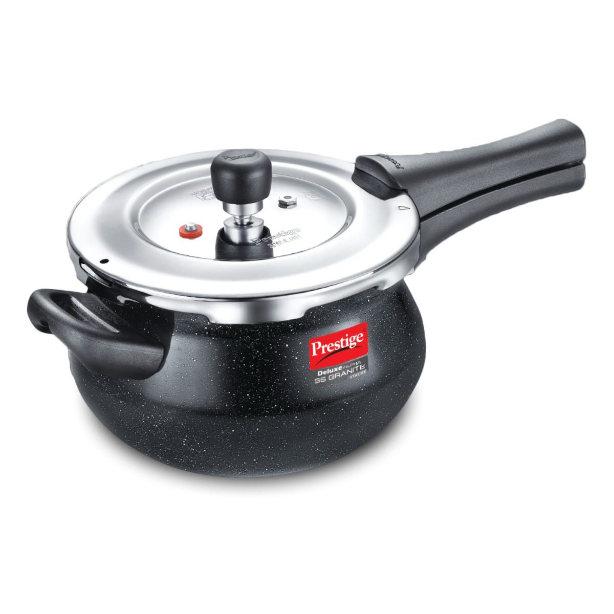 Prestige Deluxe Alpha Stainless Steel Pressure Cooker 3.0 L, Prestige Omega Deluxe Granite Non-stick Round Base Omni Tawa, 25 cm (Black)