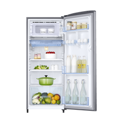 SAMSUNG Stylish Grande 183 Litres 2 Star Direct Cool Single Door Refrigerator with Stabilizer Free Operation (RR20C2412GS/NL, Grey Silver)