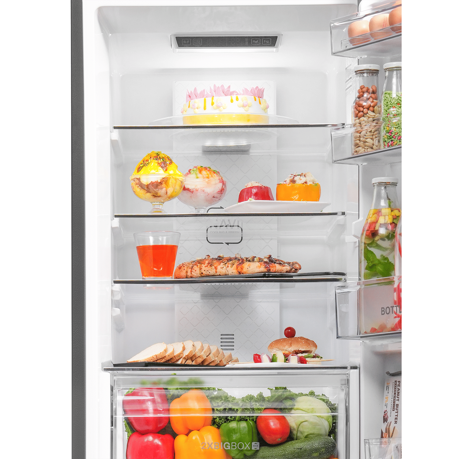 Haier 237 Litres 2 Star Frost Free Double Door Bottom Mount Convertible Refrigerator with Turbo Icing (HRB-2872IBMS-P, Moon Silver)
