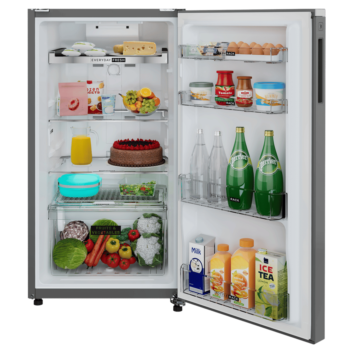 Whirlpool Neofresh 235 Litres 2 Star Frost Free Double Door Refrigerator with Microblock Technology (22099, Grey)