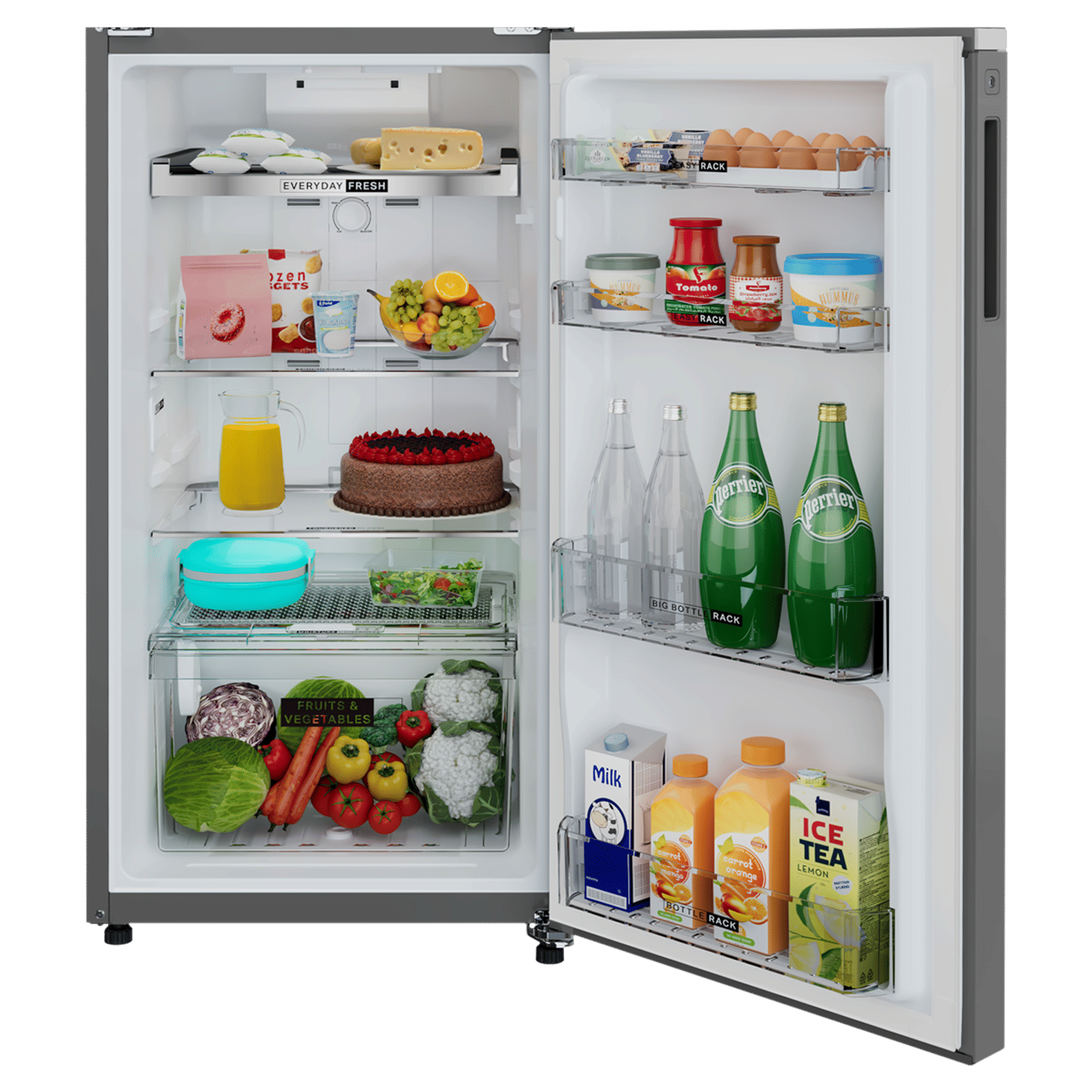 Whirlpool Neofresh 235 Litres 2 Star Frost Free Double Door Refrigerator with Microblock Technology (22099, Grey)