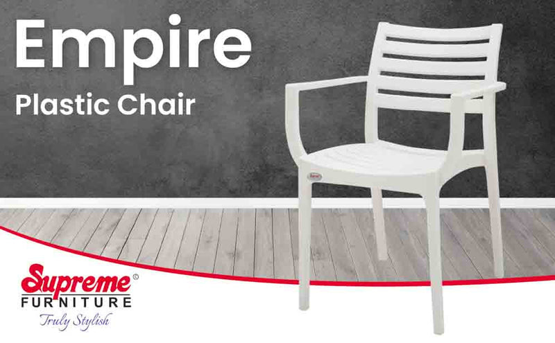 Supreme Empire Plastic With-Arm Chair