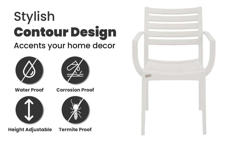 Supreme Empire Plastic With-Arm Chair