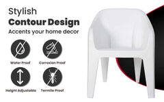 Supreme Futura Plastic With-Arm Chair